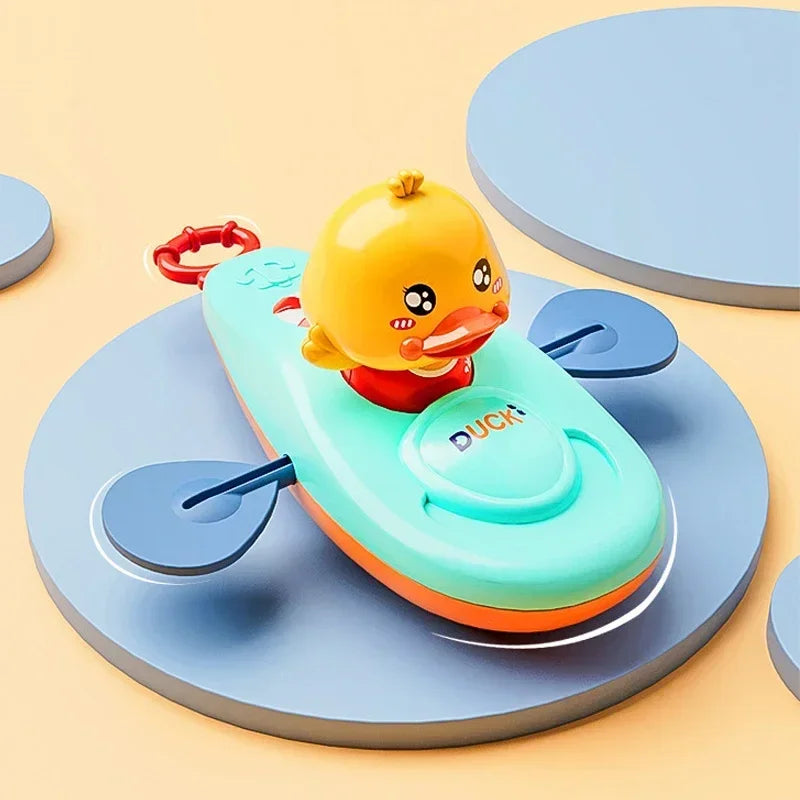 Yellow Duck Kayak Baby Bath Toy for Kids