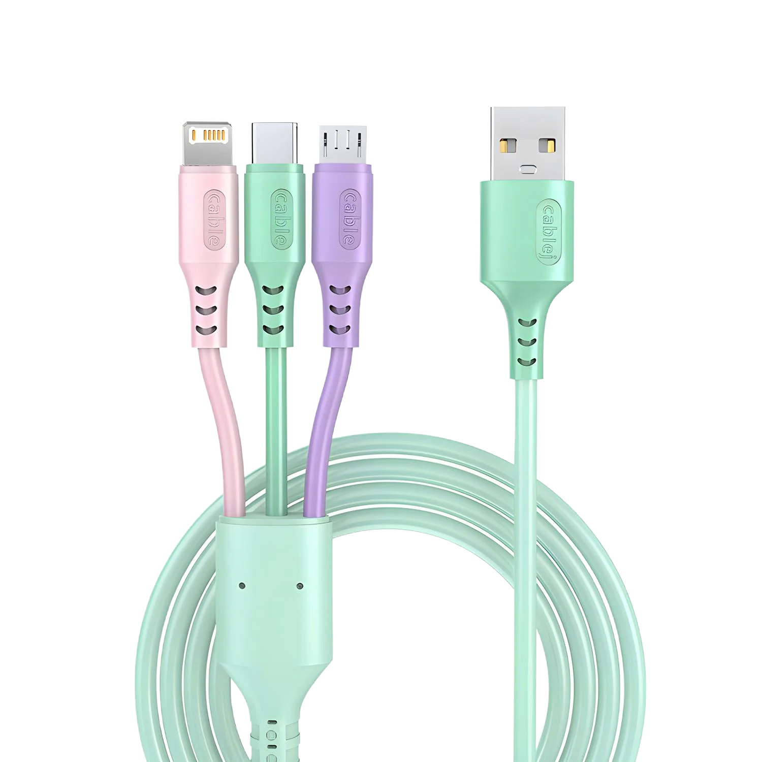 3 in 1 Multi USB Charging Cable Type C Micro Fast Charging Cable