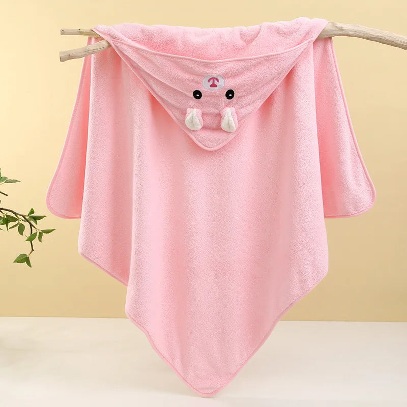 Baby Bath Towel Soft Absorbent Newborn Swaddle Wrap Blanket
