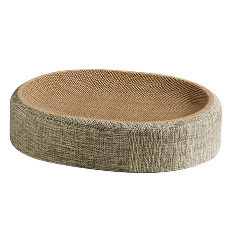 Oval Sisal Cat Scratching Pad Bed Multi Function Pet Sleeping Mat Rest Scratch Mat