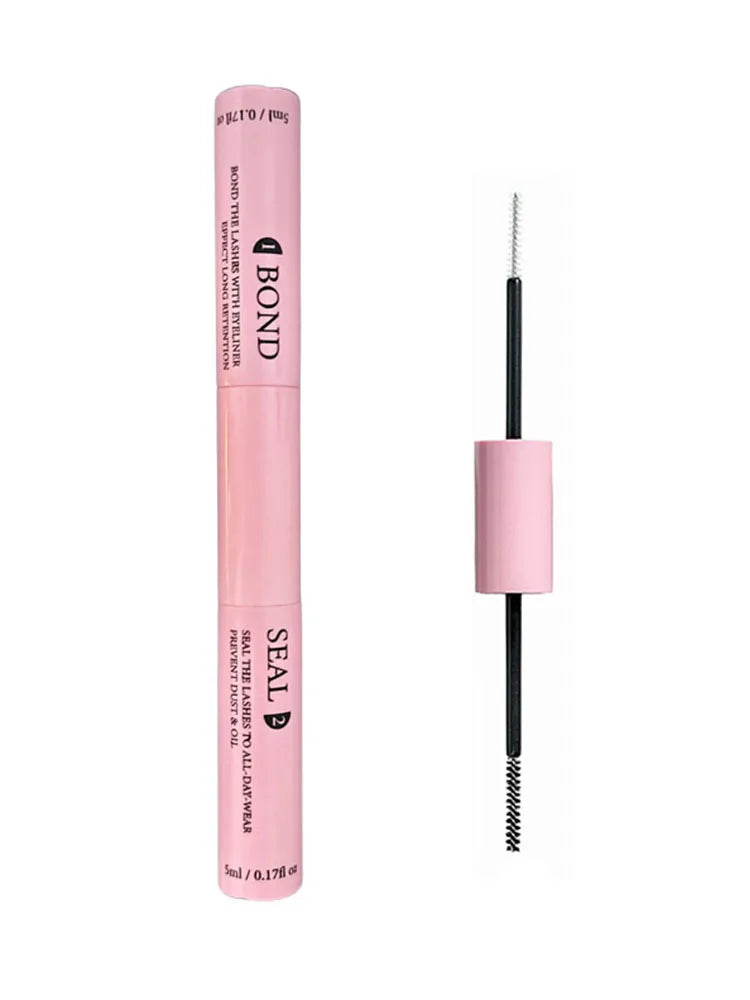 Lash Bond & Seal Kit – Eyelash Extension Glue Set with Tweezers for Long Lasting Lash Hold