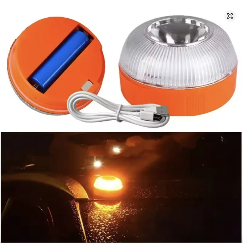 Car Emergency Beacon Light USB Rechargeable