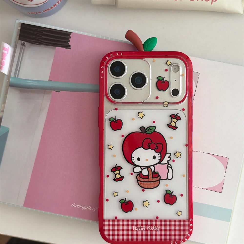 Cute Hello Kitty Clear Silicone Shockproof Pink iPhone Case