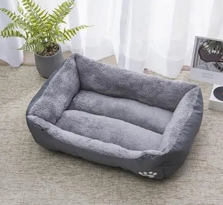 Warm Square Dog Bed for Small Medium Large Dogs and Cats