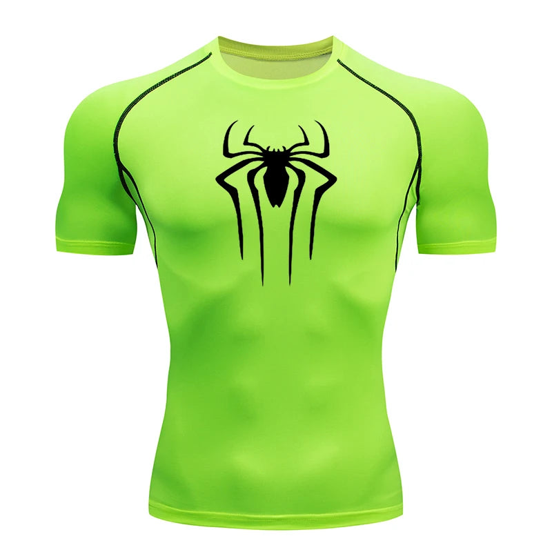 Men Compression Short Sleeve Quick Dry Gym Running Fitness T Shirt