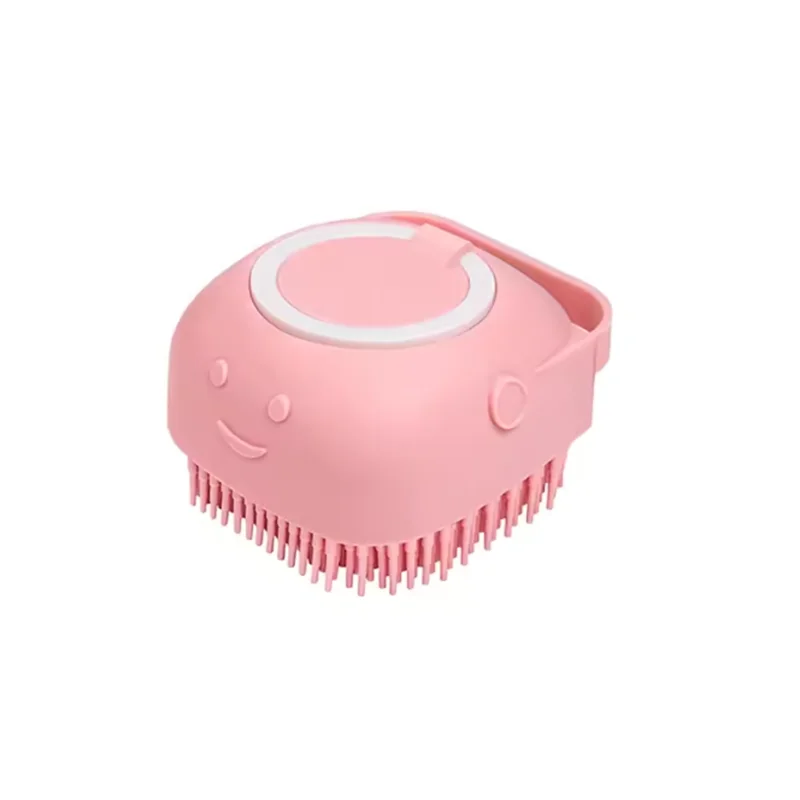 Dog Bath Brush with Shampoo Dispenser – Easy Pet Cleaning Tool