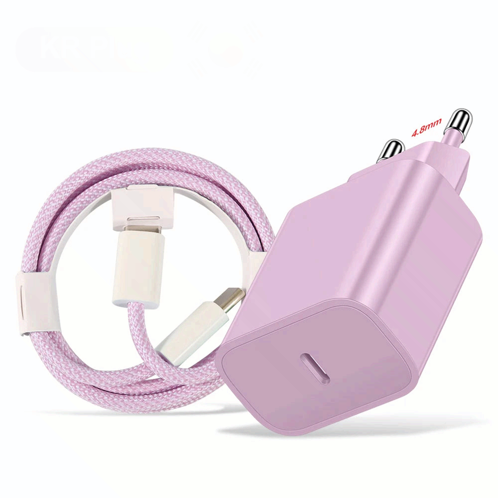 20W PD USB C Fast Charging Charger Type C Adapter Cable