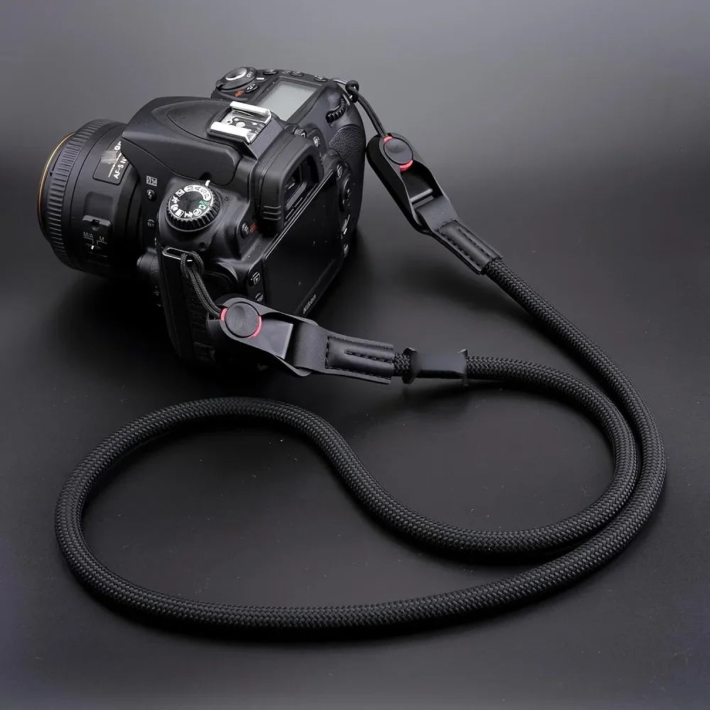 Adjustable Camera Strap with Quick Release – Rope Strap for DSLR & Mirrorless