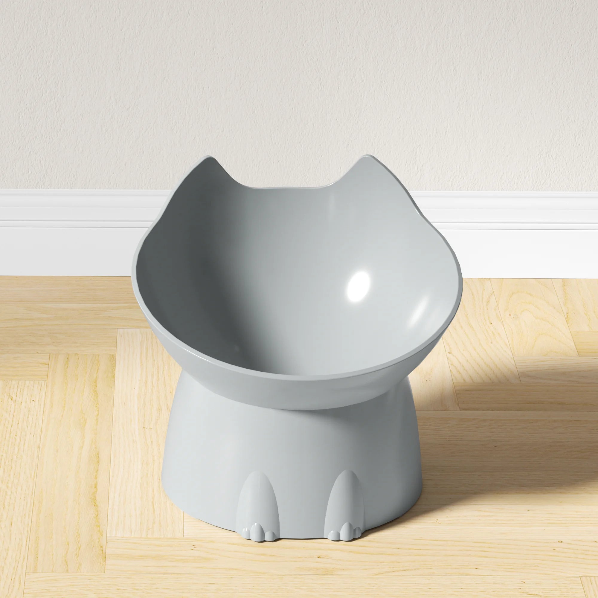 Elevated Cat Bowl Anti Tip Tilted Pet Feeding Dish