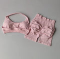 Women Gym Set Sports Bra Shorts Seamless Workout Outfit Yoga Fitness Set