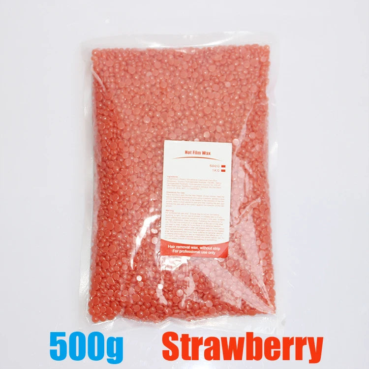 Hard Wax Beans – 500g Hair Removal Wax for Face, Legs & Body, No Strip Needed