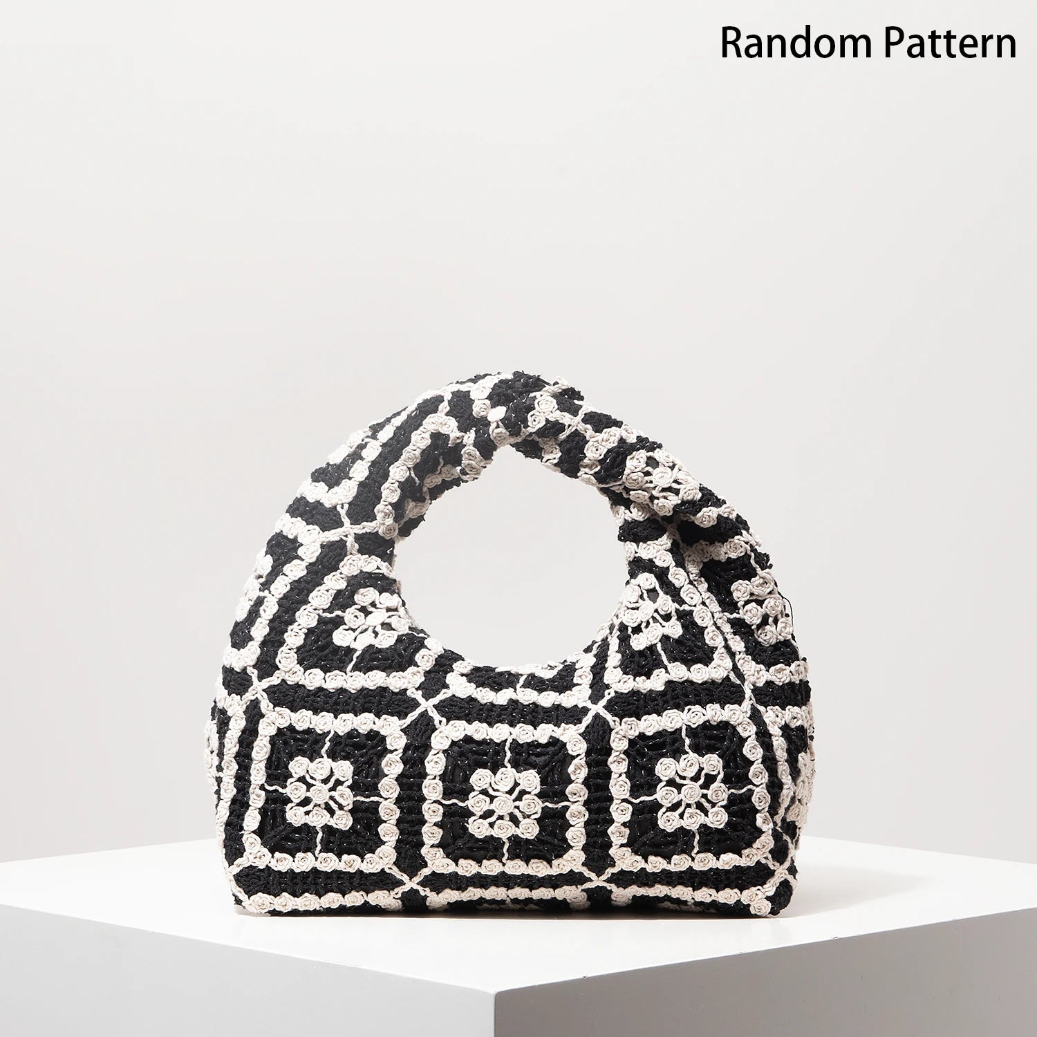 Boho Woven Beach Bag Crochet Handbag for Women