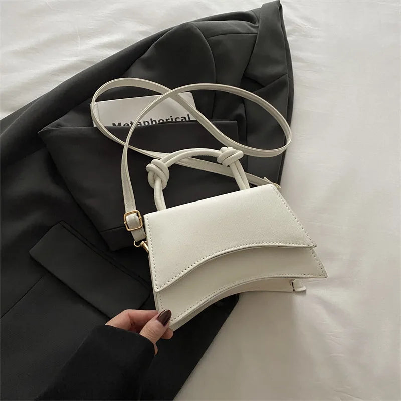 Women Crossbody Shoulder Bag Simple Square Handbag