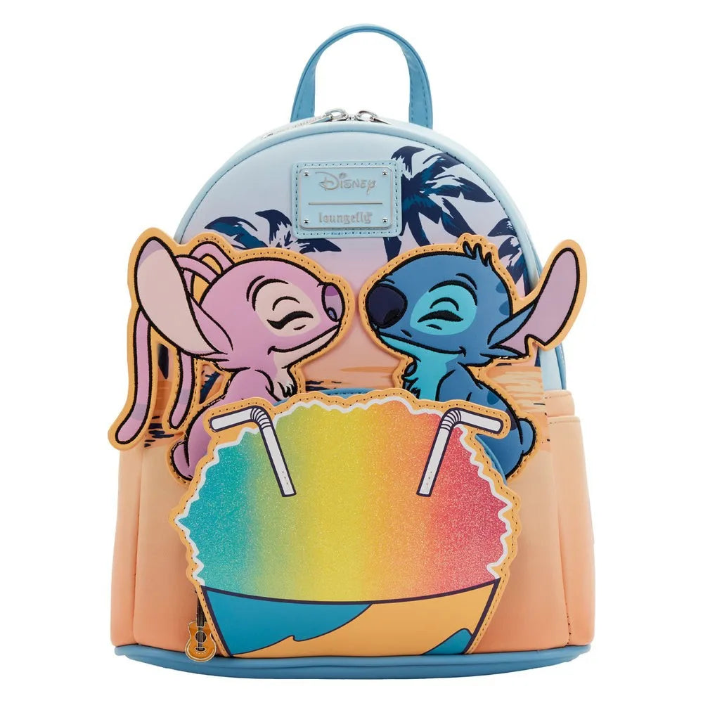 Disney Inside Out Sadness Cartoon Mini PU Leather Backpack Cute Girl Storage Bag