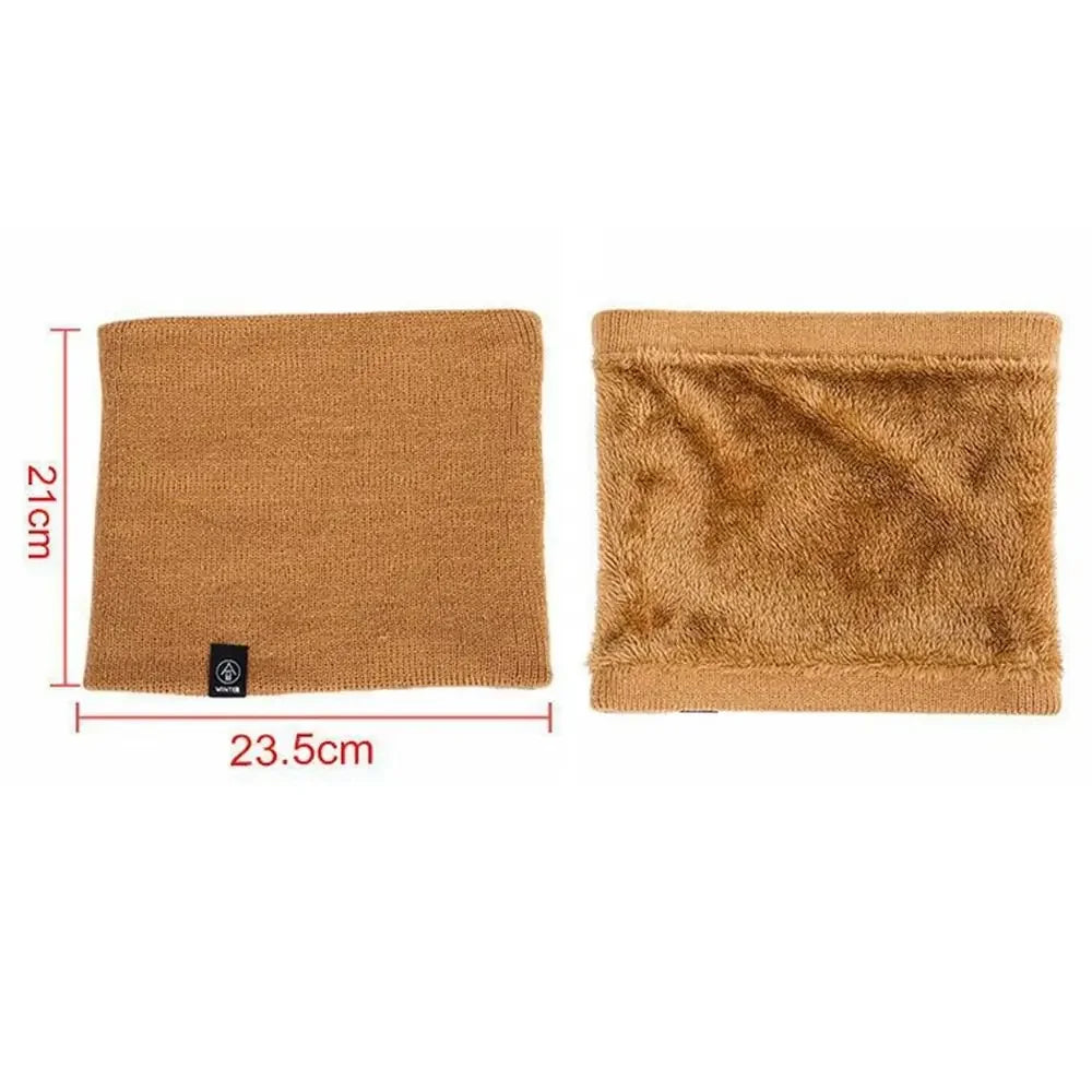 Knitted Neck Warmer Winter Scarf Face Cover for Men Women Outdoor Sport