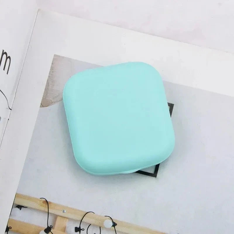 Mini Contact Lens Case with Mirror Travel Kit