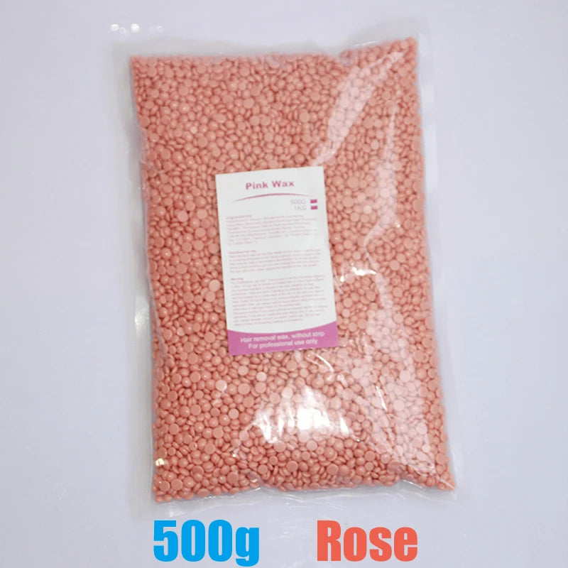 Hard Wax Beans – 500g Hair Removal Wax for Face, Legs & Body, No Strip Needed