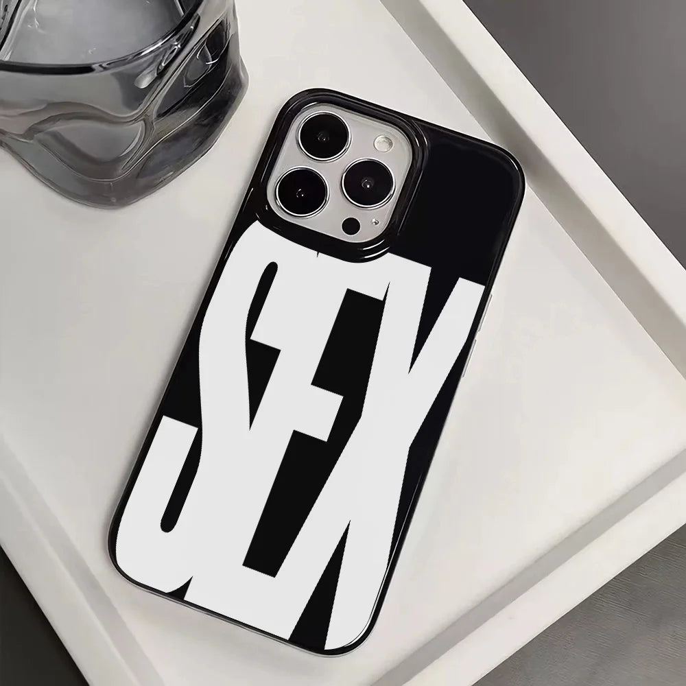 Glossy Sex Icon Pattern iPhone Case