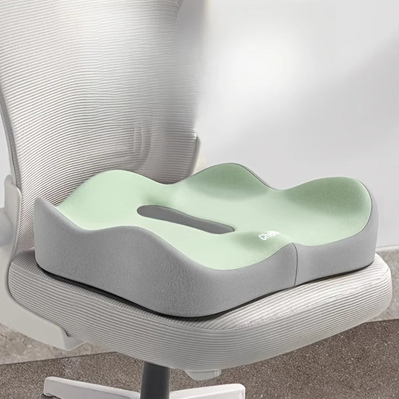 Memory Foam Seat Cushion Ergonomic Support Washable Cover Car Office Chair Pad