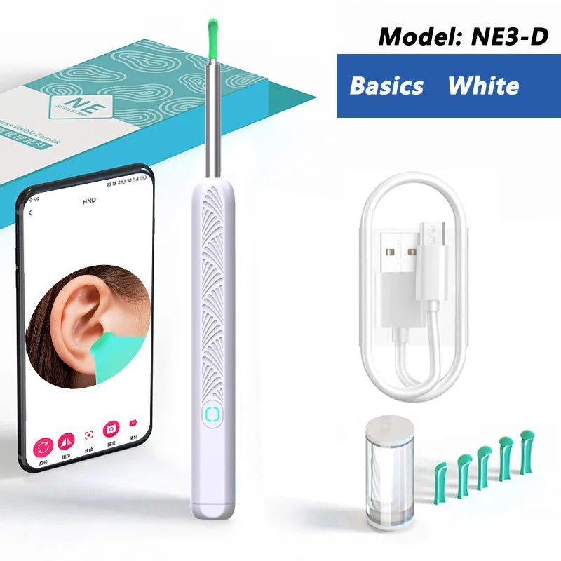 Ear Wax Removal Tool with Camera – HD Visual Ear Cleaner Endoscope for Safe Ear Cleaning