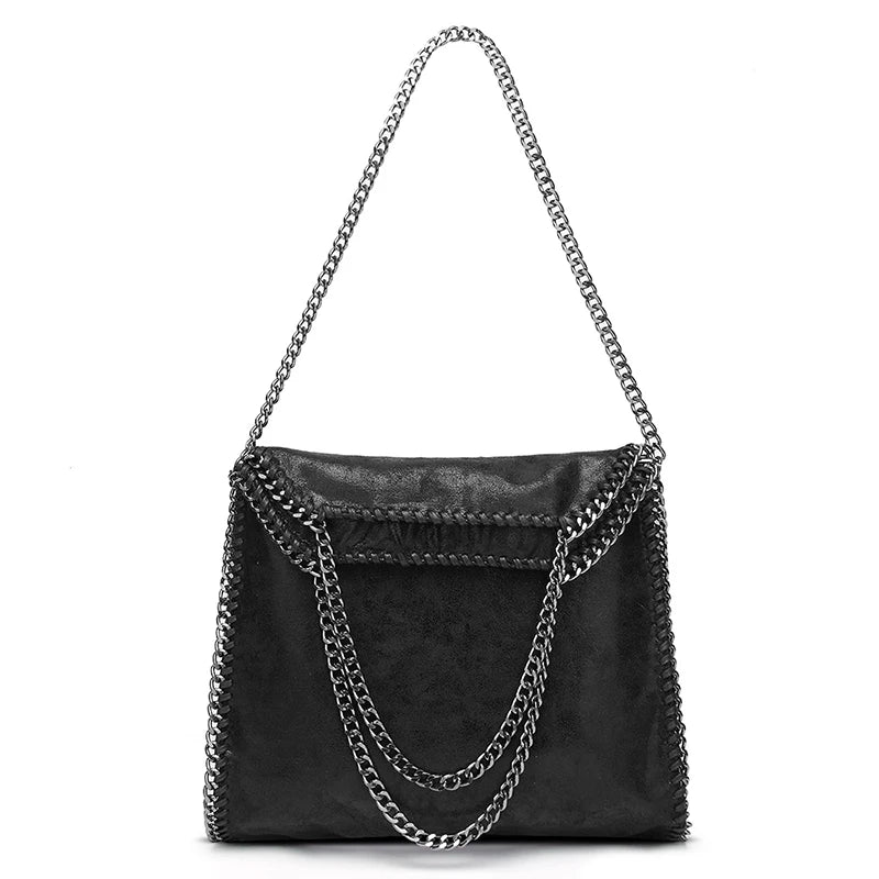 Women Chain Shoulder Bag Large Capacity Crossbody Handbag Casual Tote