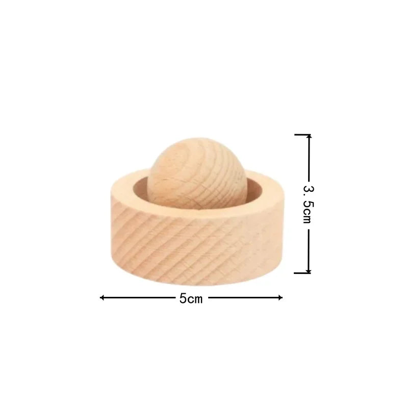 Solid Wood Essential Oil Diffuser Ball Aromatherapy Home Odor Eliminator