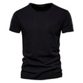 Men Cotton T Shirt Soft Casual Summer O Neck Short Sleeve Fitness Basic Tee