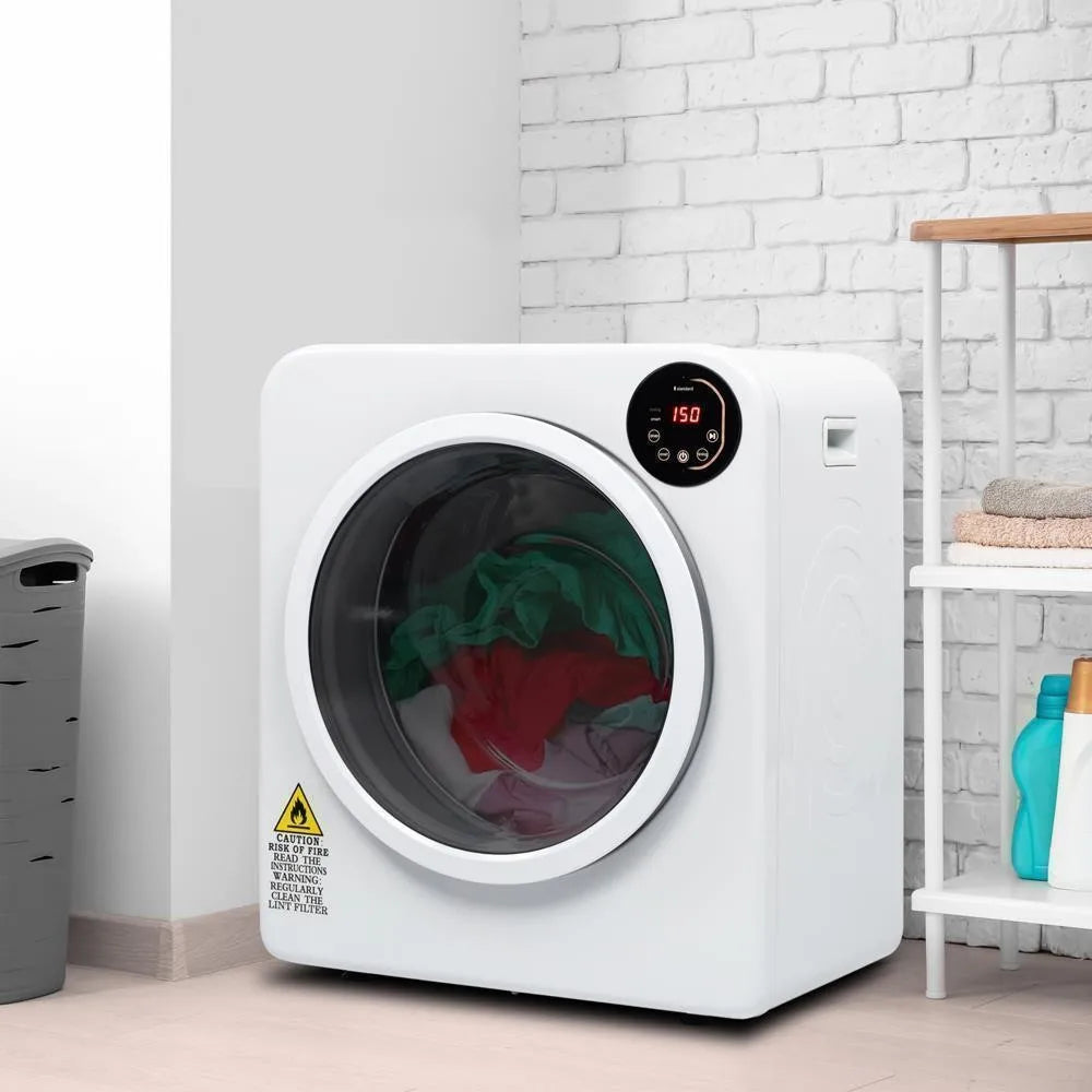 Compact Electric Clothes Dryer 3.5 Cu.ft Stainless Steel Home Laundry 13LB