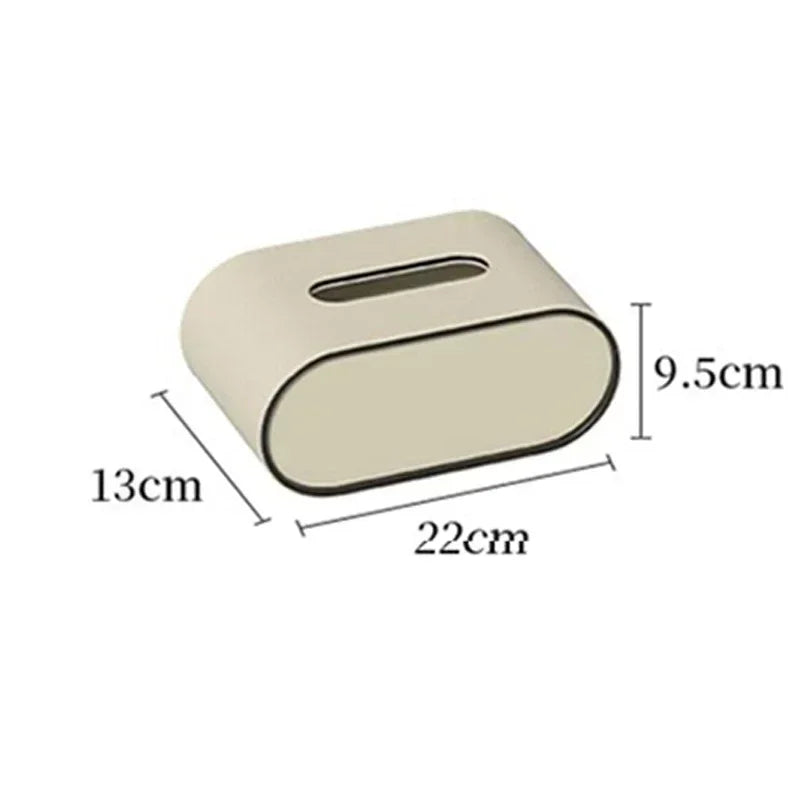 Leather Tissue Box Creative Desktop Napkin Storage for Living Room Bedroom
