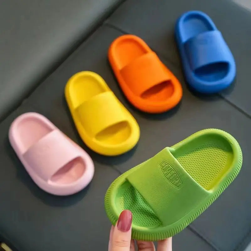 Kids Slide Slippers Anti-Slip Soft Sole Summer Bathroom Sandals Lightweight Indoor Outdoor Shoes for Boys and Girls
