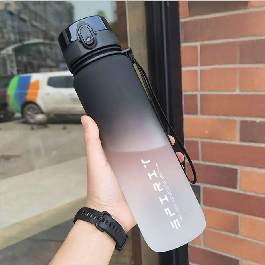 Motivational Water Bottle 500ml–1000ml – Leakproof Gradient Sports Bottle for Gym, Travel & Daily Hydration