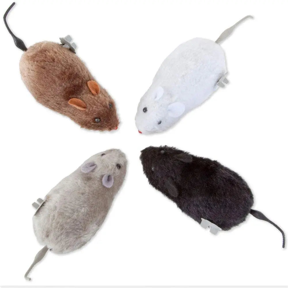 Interactive Plush Mouse Toy for Cats and Dogs Lifelike Moving Pet Toy