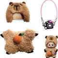 17cm Labubu Doll Clothes Capybara Jumpsuit 3pcs Dress Up Set