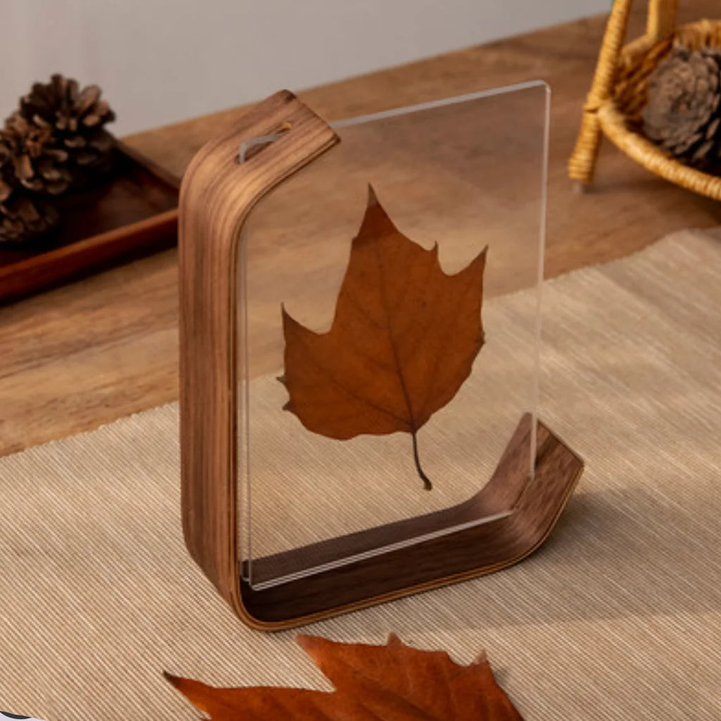 Acrylic Wooden Photo Frame Herbarium DIY Picture Frame for Wedding Decor