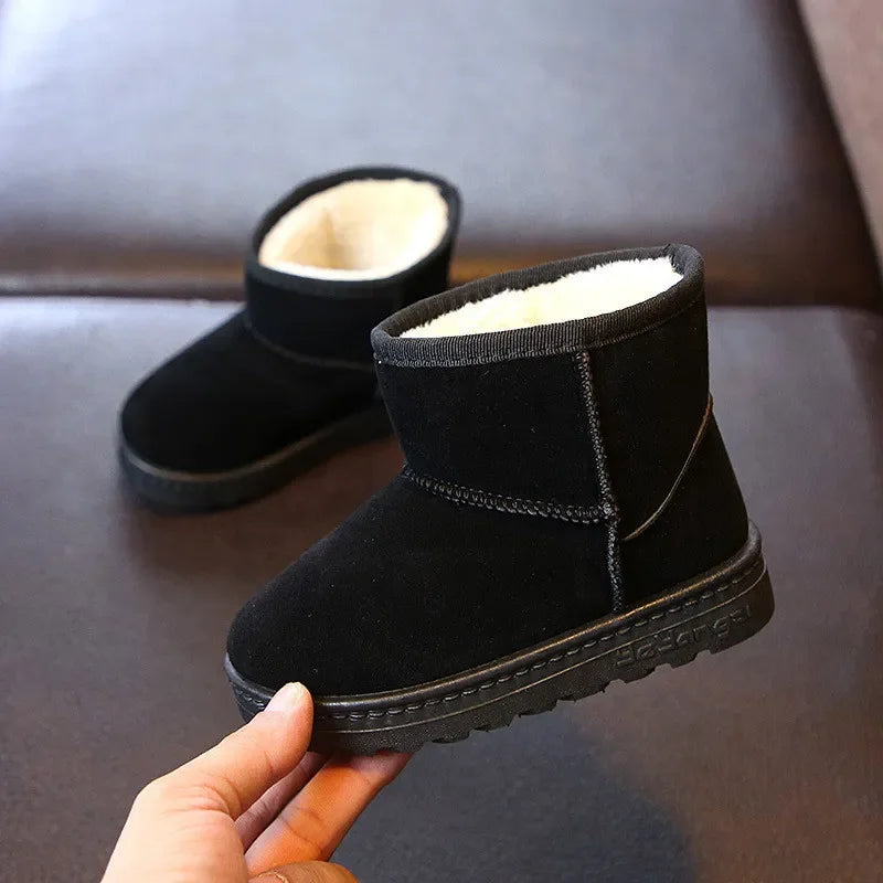Kids Winter Snow Boots Warm Cotton Casual Shoes for Boys & Girls