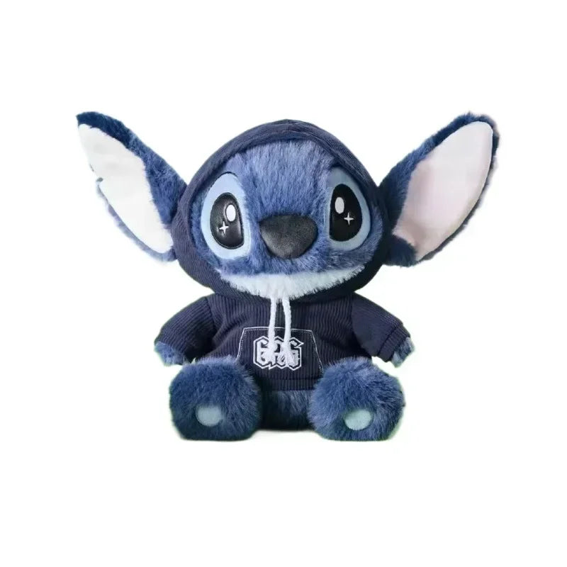 Cute Blue Alien Plush Doll with Overalls Stuffed Toy Birthday Gift