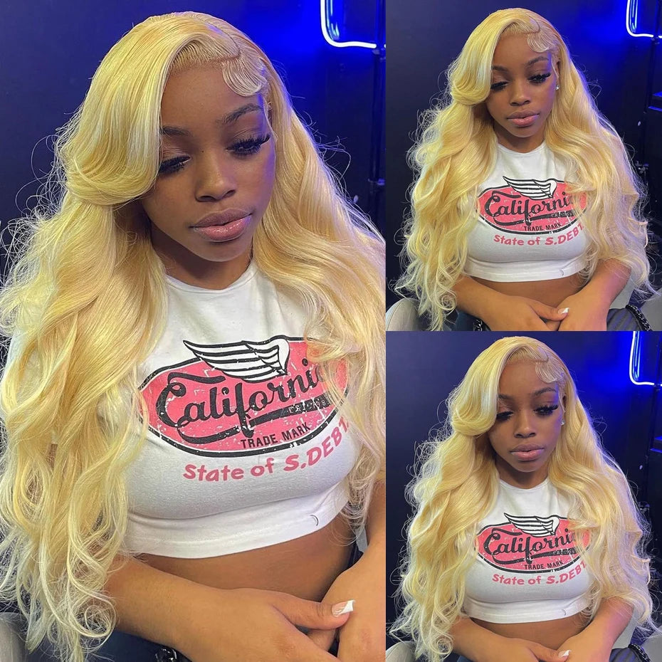 613 Blonde Body Wave Wig – HD Lace Front Human Hair Wig (13x6 Pre Plucked)