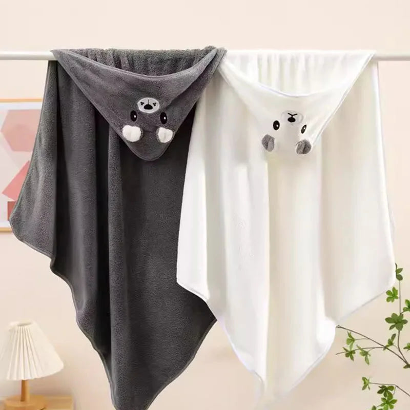 Baby Bath Towel Soft Absorbent Newborn Swaddle Wrap Blanket