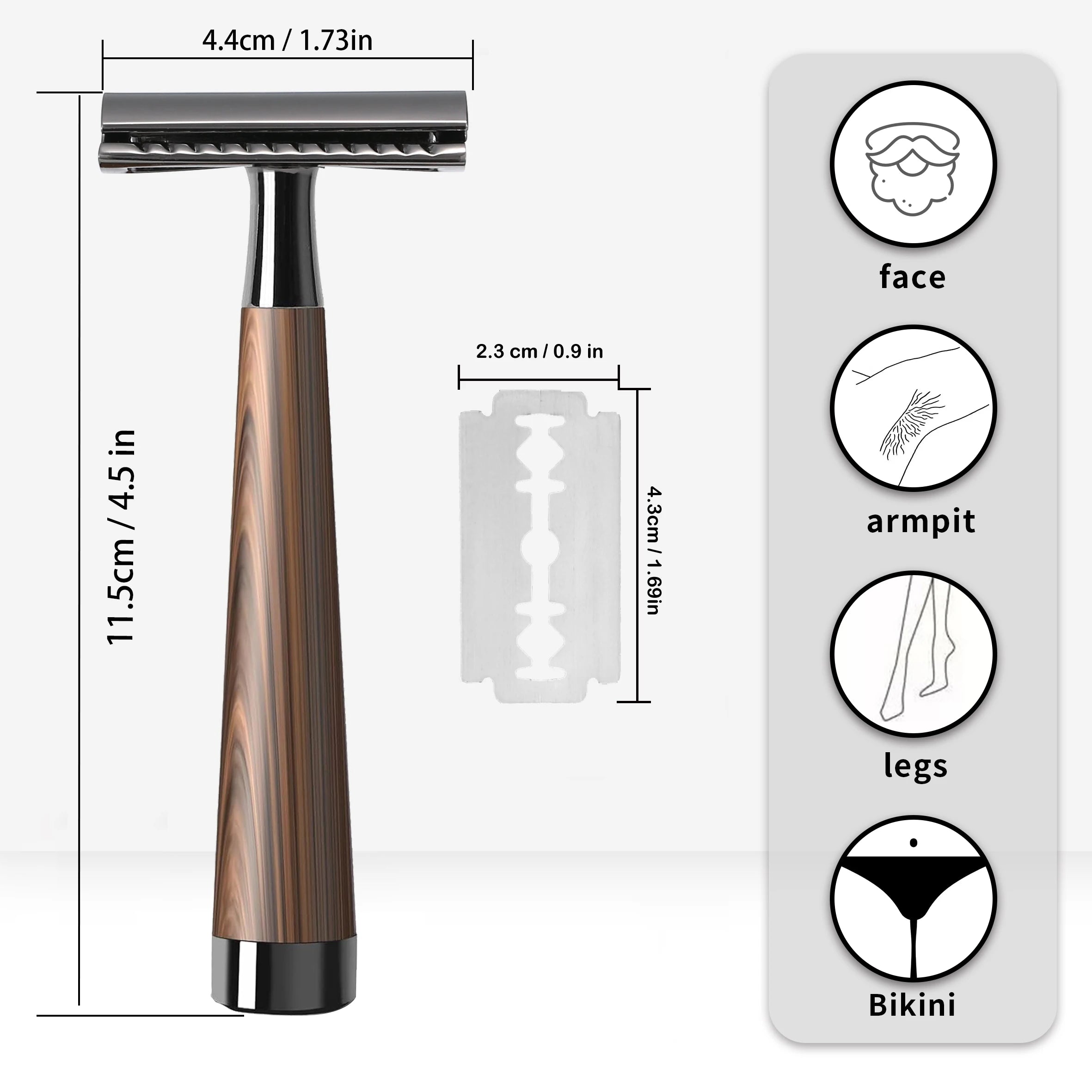 Double Edge Safety Razor 5 Blades