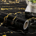PVC Marble Wall Sticker Self Adhesive Waterproof Oil Resistant Kitchen Wall Decor 40cm