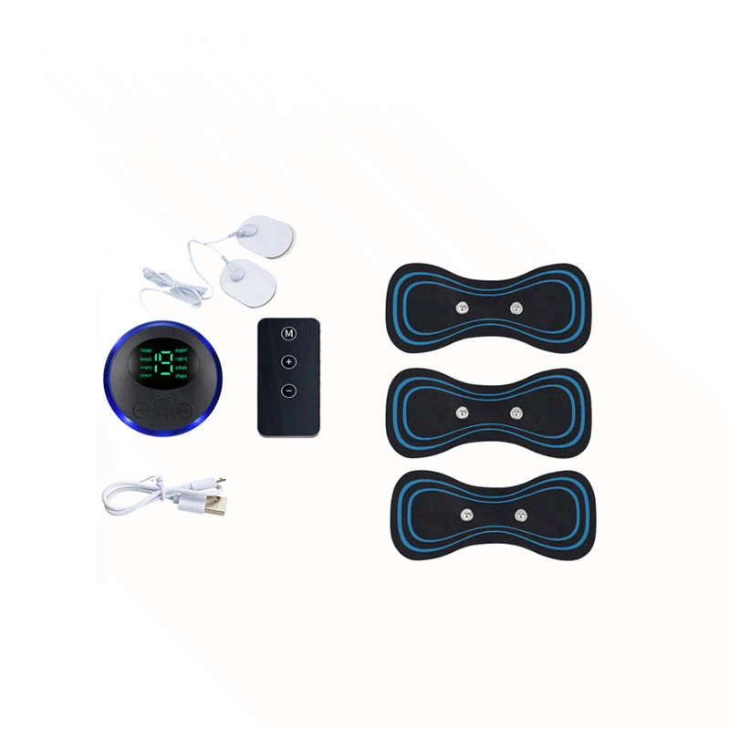 Smart Electric Neck Massager EMS Muscle Stimulator Portable Pain Relief Patch Shoulder Back Massage Device USB Rechargeable