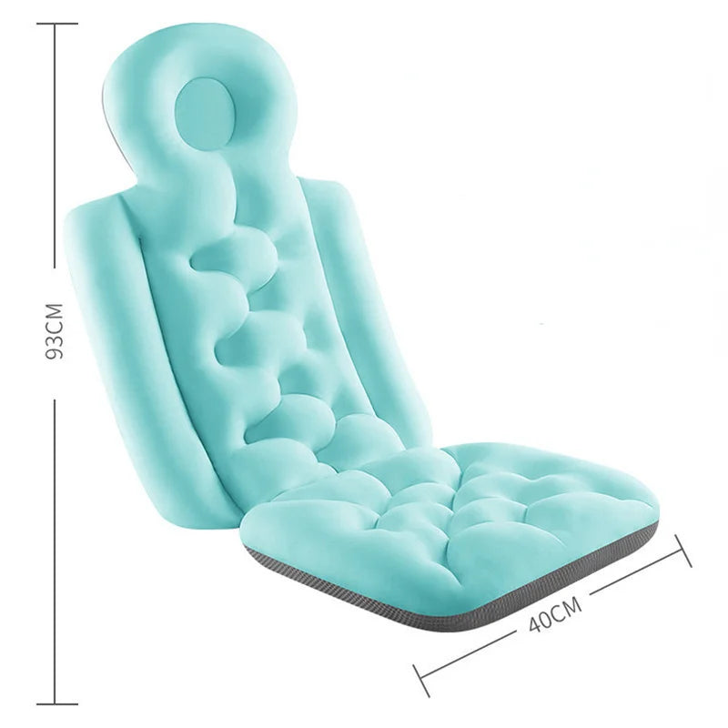 Full Body Bath Pillow Spa Bathtub Cushion with Neck and Back Support