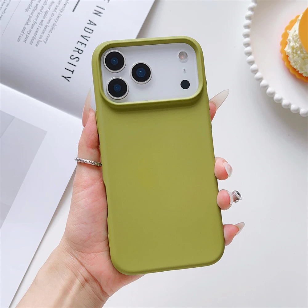 Matte Candy Color Liquid Silicone Shockproof iPhone Case