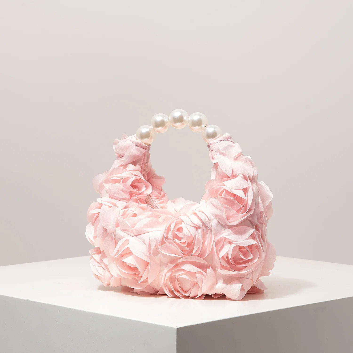 Floral Pearl Party Shoulder Bag Elegant Women Clutch