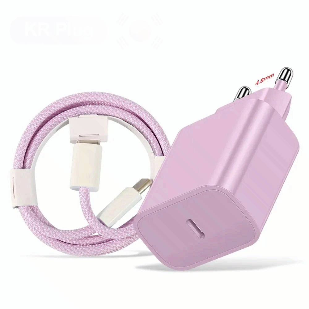 20W PD USB C Fast Charging Charger Type C Adapter Cable