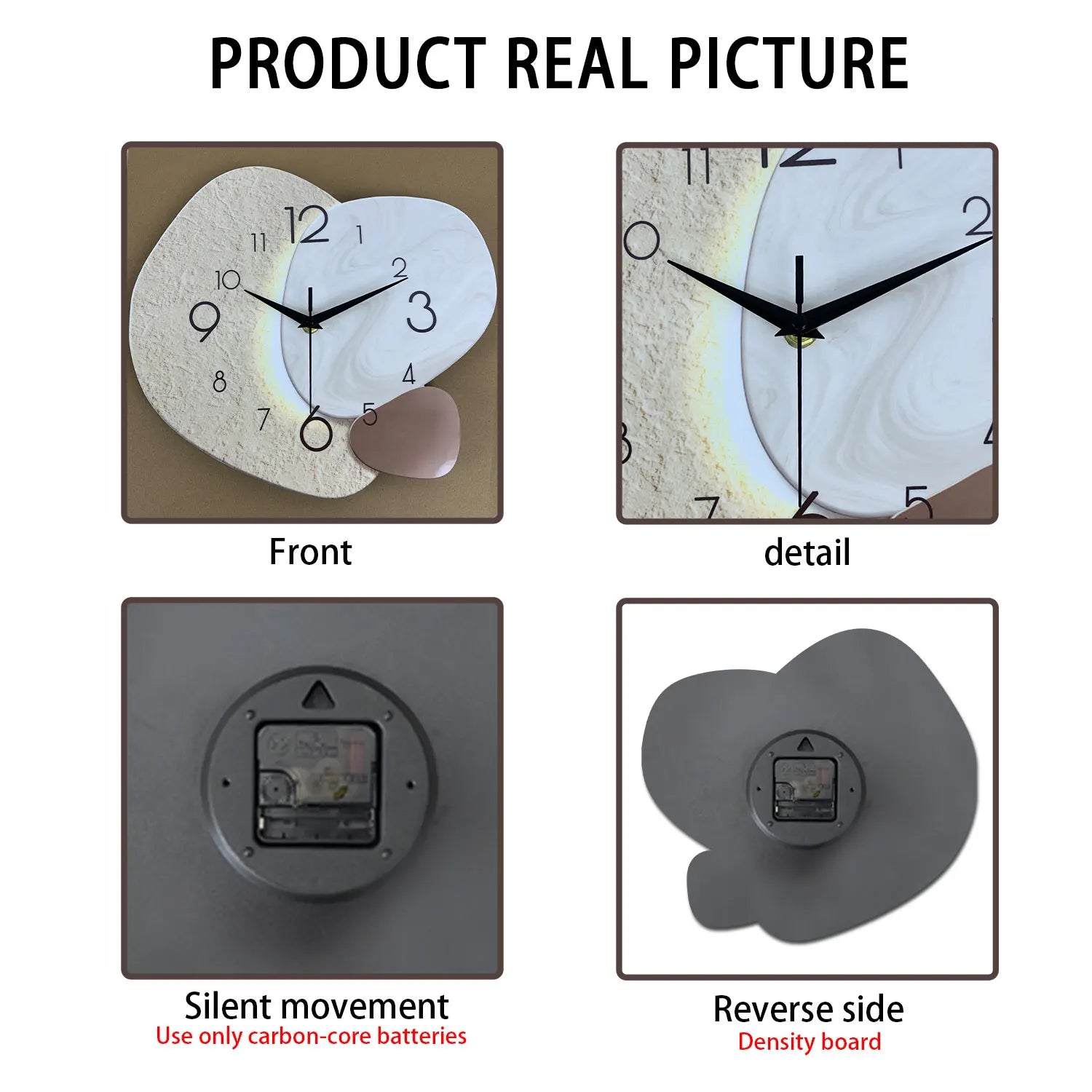 Modern Wall Clock Silent Quartz Decorative Clock Living Room Bedroom