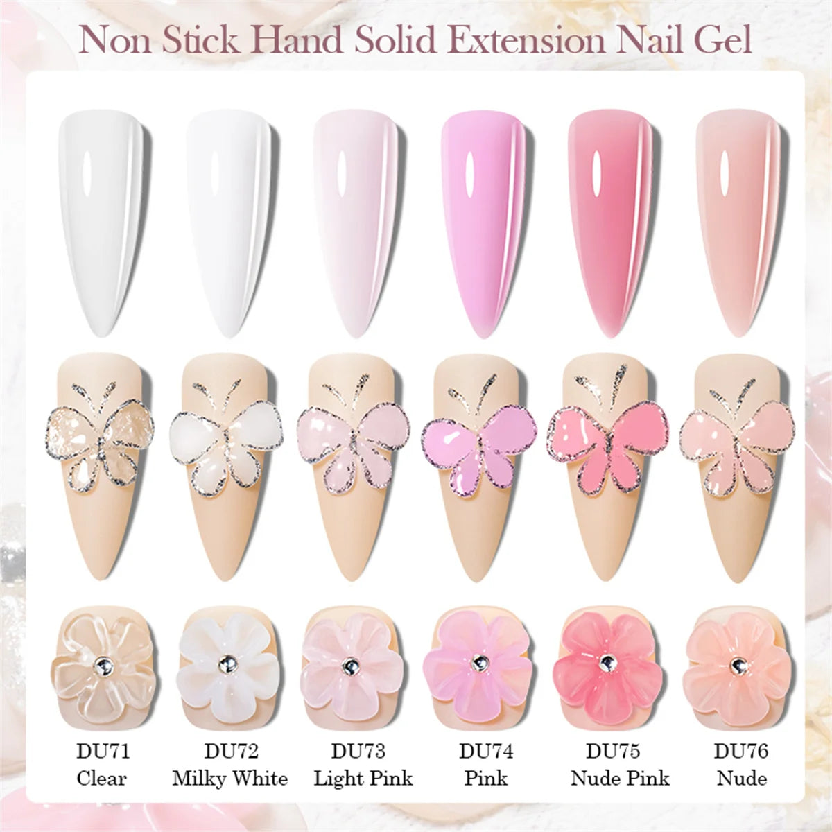 3D Nail Sculpture Gel – Clear Builder Gel for Nail Extension & Creative Nail Art Design