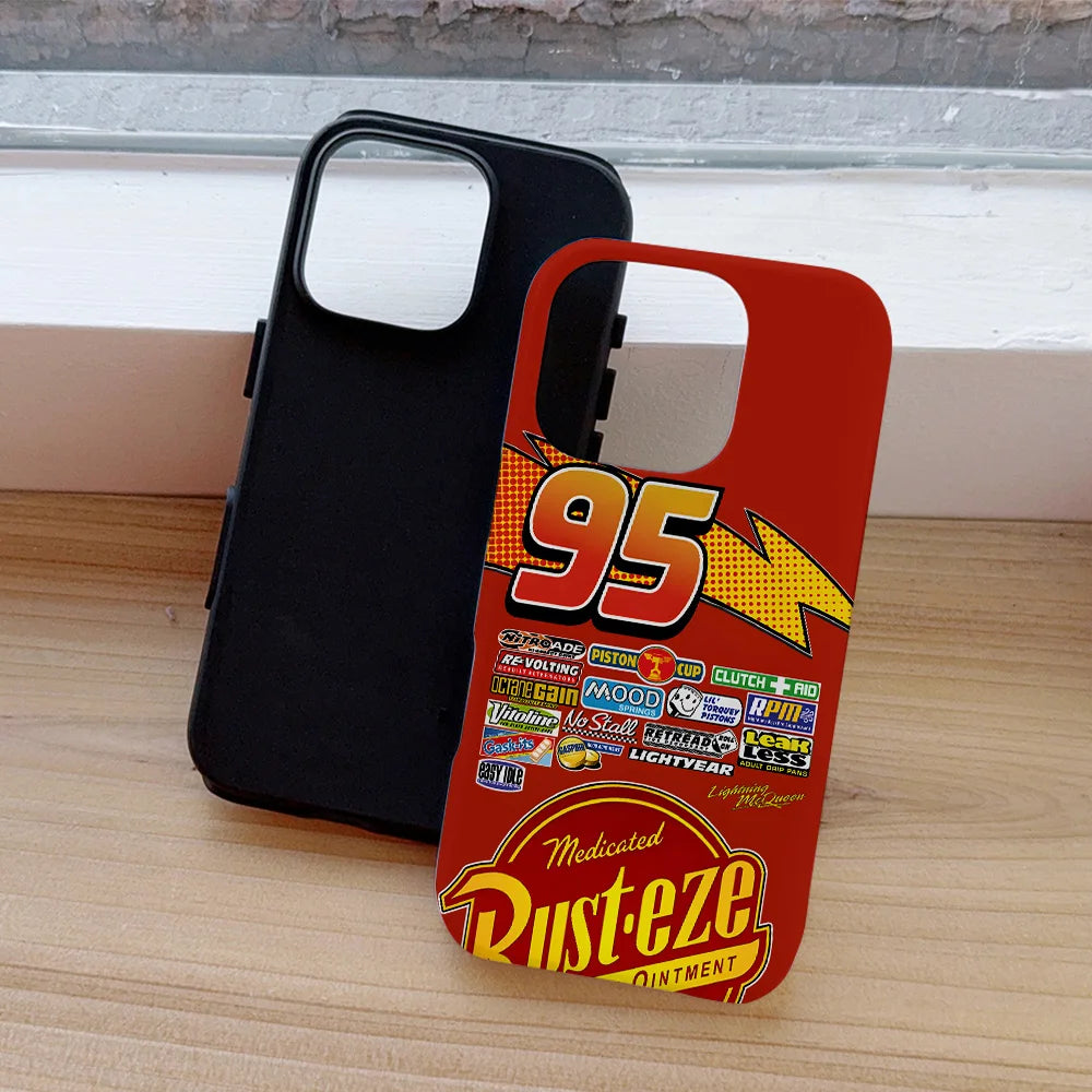 Cars Lightning McQueen 95 Double Layer Shockproof iPhone Case