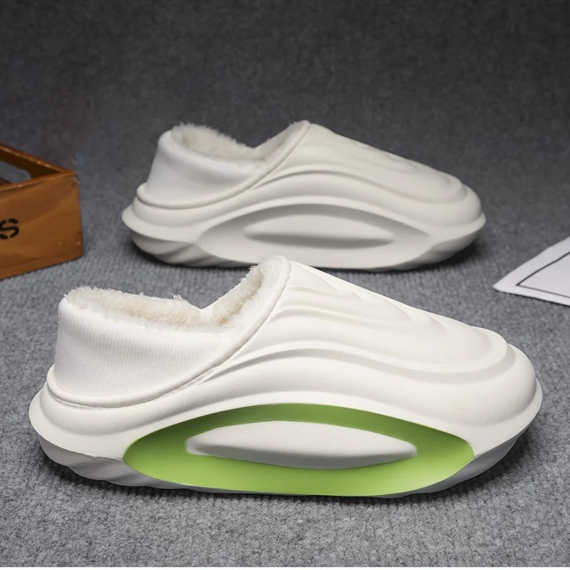 Winter EVA Slippers Thick Lined Non Slip Indoor Outdoor Lightweight Home Shoes