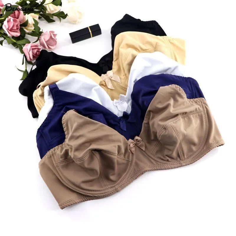 Women’s Plus Size Underwire Minimizer Bra Full Coverage Non Padded